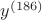 $y^{(186)}$