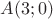 $A(3;0)$