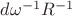 ${d}{{\omega}^{-1}}{R^{-1}}$