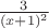 $\frac{3}{(x+1)^2}$