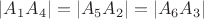 $|A_1A_4| = |A_5A_2| = |A_6A_3|$