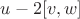$u-2[v,w]$