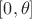 $[0,\theta]$