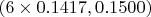 $(6\times 0.1417, 0.1500)$