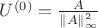 $U^{(0)} = \frac{A}{\left\lVert A \right\rVert_{\infty}^2}$
