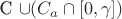 С \cup (C_a  \cap [0, \gamma])$