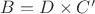 $B = D \times C'$ $B = D \times C'$