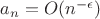 $a_n=O(n^{-\epsilon})$
