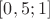 $[0,5; 1]$