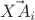 $\vec{XA_i}$