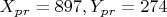 $ X_p_r=897,   Y_p_r=274 $