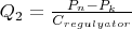 $Q_2=\frac{P_n-P_k}{C_{regulyator}}$