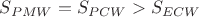 $ S_{PMW}=S_{PCW}>S_{ECW}$