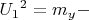 ${U_1}^2=m_y-$