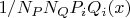 ${1/{N_PN_Q} P_iQ_i(x)$