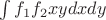 $\int f_1 f_2 xydxdy$