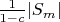 $\frac{1}{1-c}|S_m|$