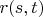 $r(s,t)$