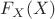 $F_X(X)$
