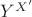 $Y^{X'}$