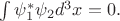 $\int\psi_1^*\psi_2 d^3x=0.$