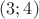 $ (3;4) $