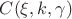 $C(\xi,k,\gamma)$