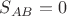 $S_{AB}=0$