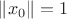 $\left\lVert x_0 \right\rVert=1$
