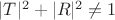 $|T|^2+|R|^2\ne 1$