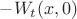 $-W_t(x,0)$