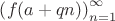$\left( {f(a+qn)} \right)_{n=1}^{\infty}$ $\left( {f(a+qn)} \right)_{n=1}^{\infty}$