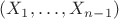 $(X_1,\ldots,X_{n-1})$