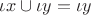 $\iota x \cup \iota y = \iota y$