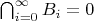 $\bigcap_{i=0}^\infty B_i = 0$