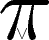 $$\scalebox{5}{\(\pi\)}\mkern-37mu{\vee}$$