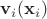 ${\bf v}_{i}({\bf x}_{i})$