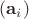 $(\mathbf a_i)$
