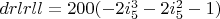 $drlrll=200 (-2 i_5^3-2 i_5^2-1)$