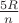 $\frac{5R}{n}$