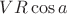 $VR\cos a$