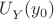 $\[{\mathop {U_Y^{}}\limits^{} ({y_0})}\]$