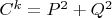 $C^k=P^2+Q^2$