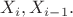 $X_i,X_{i-1}.$ $X_i,X_{i-1}.$