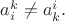 $a_{i}^{k}\ne a_{k}^{i}.$ $a_{i}^{k}\ne a_{k}^{i}.$