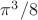 $\pi^3/8$