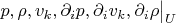$p,\rho,v_k,\partial_i p,\partial_i v_k, \partial_i \rho\big|_{ U}$