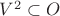 $V^2 \subset O$