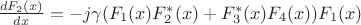$\frac{dF_2(x)}{dx}=-j\gamma(F_1(x) F^*_2(x)+F^*_3(x) F_4(x))F_1(x)$