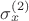 $\sigma^{(2)}_x\,$